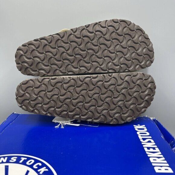 Birkenstock Boston taupe suede mule clogs - Picture 3 of 9